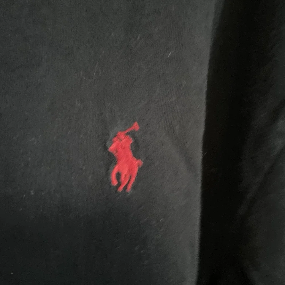 Polo Ralph Lauren Men's, Classic‎ Fit Crewneck Tee T Shirt, Black, L Red Horse